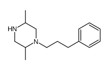 2,5-二甲基-1-(3-苯基丙基)哌嗪结构式