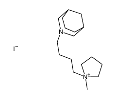 3-[4-(1-methylpyrrolidin-1-ium-1-yl)butyl]-3-azabicyclo[3.3.1]nonane,iodide structure