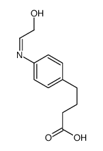 4-[4-(2-hydroxyethylideneamino)phenyl]butanoic acid结构式
