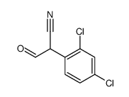 2,4-Dichloro-α-formylbenzeneacetonitrile结构式
