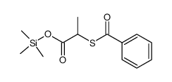 S-Benzoyl-thiomilchsaeure-trimethylsilylester结构式