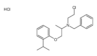 benzyl-(2-chloroethyl)-[1-(2-propan-2-ylphenoxy)propan-2-yl]azanium,chloride Structure