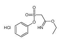 ethyl 2-phenoxysulfonylethanimidate,hydrochloride Structure