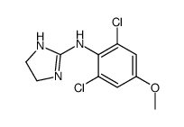 N-(2,6-Dichloro-4-methoxyphenyl)-4,5-dihydro-1H-imidazole-2-amine结构式