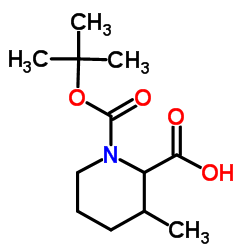 3-甲基-哌啶-1,2-二羧酸 1-叔丁酯结构式