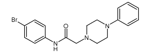 N-(4-bromophenyl)-2-(4-phenyl-1-piperazinyl)acetamide结构式