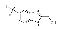 2-羟甲基-5-三氟甲基苯并咪唑结构式