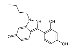 1-butyl-3-(2,4-dihydroxyphenyl)-2H-indazol-6-one结构式