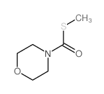 4-Morpholinecarbothioicacid, S-methyl ester Structure