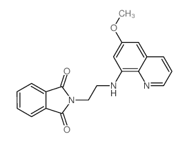 1H-Isoindole-1,3(2H)-dione,2-[2-[(6-methoxy-8-quinolinyl)amino]ethyl]-结构式
