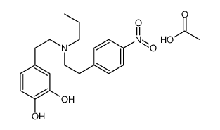 acetic acid,4-[2-[2-(4-nitrophenyl)ethyl-propylamino]ethyl]benzene-1,2-diol结构式