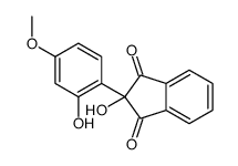 2-Hydroxy-2-(2-hydroxy-4-methoxyphenyl)-1H-indene-1,3(2H)-dione结构式
