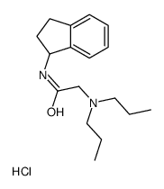 N-(2,3-dihydro-1H-inden-1-yl)-2-(dipropylamino)acetamide,hydrochloride结构式