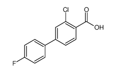 2-氯-4-(4-氟苯基)苯甲酸结构式