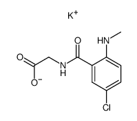 potassium 5-chloro-2-(methylamino)hippurate结构式