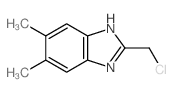 (9ci)-2-(氯甲基)-5,6-二甲基-1H-苯并咪唑结构式