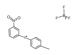 p-Tolyl-m-nitrophenyliodonium Fluoroborate Structure