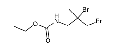 N-(2,3-Dibrom-2-methylpropyl)-carbamidsaeureethylester结构式