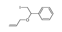 2-iodo-1-phenyl-1-((prop-2-enyl)oxy)ethane Structure