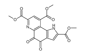 4,5-二氧代-4,5-二氢-1H-吡咯[2,3-f]喹啉-2,7,9-三羧酸三甲酯结构式