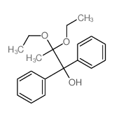 2,2-diethoxy-1,1-diphenylpropan-1-ol结构式