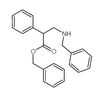 Benzeneaceticacid, a-[[(phenylmethyl)amino]methyl]-, phenylmethyl ester Structure