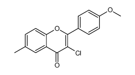 3-chloro-2-(4-methoxy-phenyl)-6-methyl-chromen-4-one Structure