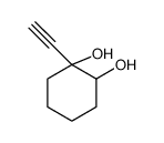 1,2-Cyclohexanediol, 1-ethynyl-, cis- (9CI) structure
