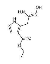 ethyl 2-[2-amino-2-(hydroxyimino)ethyl]pyrrole-3-carboxylate结构式