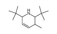 2,6-di-tert-butyl-3-methyl-1,2,3,6-tetrahydropyridine结构式