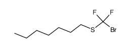 (bromodifluoromethyl)(heptyl)sulfane Structure