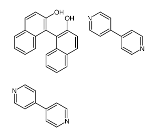 1-(2-hydroxynaphthalen-1-yl)naphthalen-2-ol,4-pyridin-4-ylpyridine结构式