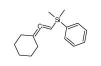 (2-cyclohexylidenevinyl)dimethyl(phenyl)silane结构式