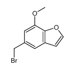 5-(bromomethyl)-7-methoxy-1-benzofuran Structure
