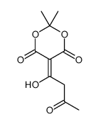 5-(1-hydroxy-3-oxobutylidene)-2,2-dimethyl-1,3-dioxane-4,6-dione结构式