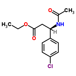 (R)-β-N-acetyl-p-chloro-phenylalanine methyl ester结构式
