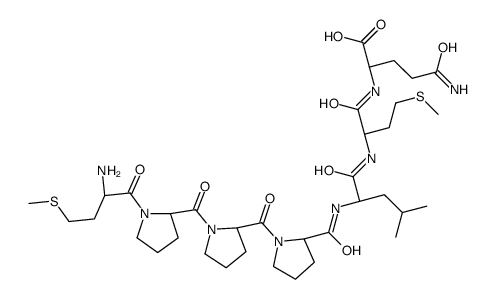 (2S)-5-amino-2-[[(2S)-2-[[(2S)-2-[[(2S)-1-[(2S)-1-[(2S)-1-[(2S)-2-amino-4-methylsulfanylbutanoyl]pyrrolidine-2-carbonyl]pyrrolidine-2-carbonyl]pyrrolidine-2-carbonyl]amino]-4-methylpentanoyl]amino]-4-methylsulfanylbutanoyl]amino]-5-oxopentanoic acid Structure