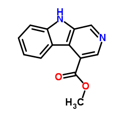 9H-beta-咔啉-4-羧酸甲酯结构式