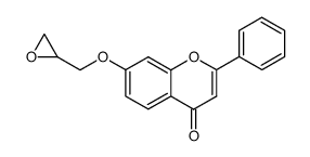 7-(2,3-epoxypropoxy)flavone Structure