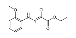 Acetic acid, 2-chloro-2-[2-(2-methoxyphenyl)hydrazinylidene]-, ethyl ester Structure