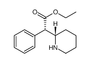 2-Piperidineacetic acid, α-phenyl-, ethyl ester, (αS,2S) Structure