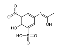 5-acetamido-2-hydroxy-3-nitrobenzenesulfonic acid Structure