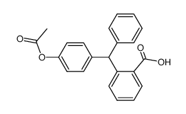 2-(4-acetoxy-benzhydryl)-benzoic acid结构式