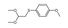 (4-methoxy-phenylsulfanyl)-acetaldehyde dimethylacetal Structure