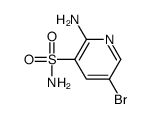 2-氨基-5-溴吡啶-3-磺酰胺结构式