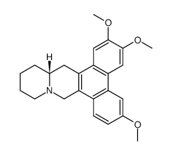 [14aS,(+)]-11,12,13,14,14aα,15-Hexahydro-2,3,6-trimethoxy-9H-phenanthro[9,10-b]quinolizine结构式