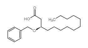 R-(3)-苄氧基肉豆蔻酸结构式