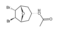 3-acetoxy-trans-6,7-dibromo-8-oxabicyclo(3.2.1)octanes Structure
