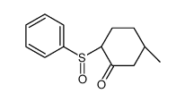 (5R)-5-Methyl-2-(phenylsulfinyl)-cyclohexanone结构式