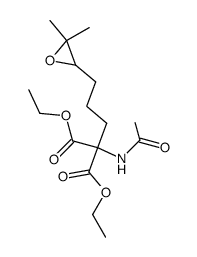 ethyl 2-acetamino-6,7-epoxy-2-ethoxycarbonyl-7-methyloctanoate Structure